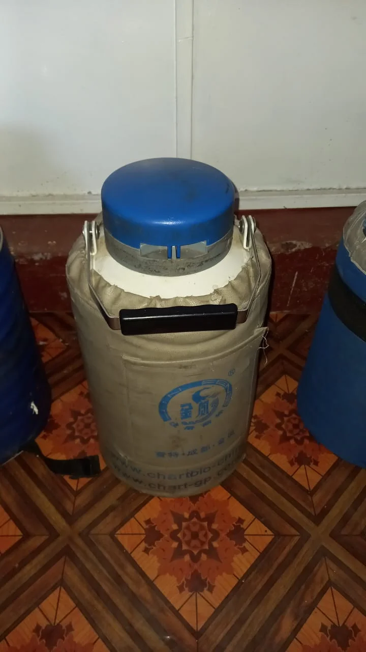 Liquid nitrogen container
